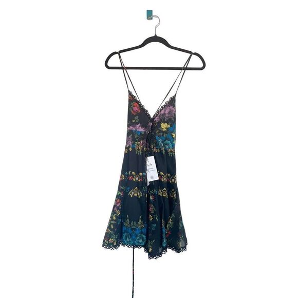 Charo Ruiz Short Dress Cania Garden Black Large - Picture 6 of 8